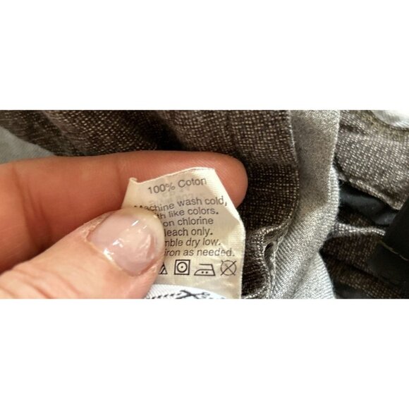 J.CREW BOWERY Trousers 100% Cotton Heather Gray Strait Cut Size 32/30 - Picture 7 of 8